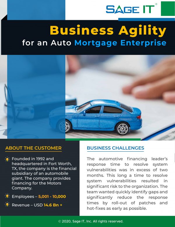 business agility for an auto mortgage enterprise case study
