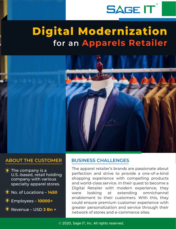 digital modernization for an apparels retailer case study
