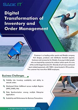 Digital transformation of Inventory and Order Management for a leading action sports and lifestyle company