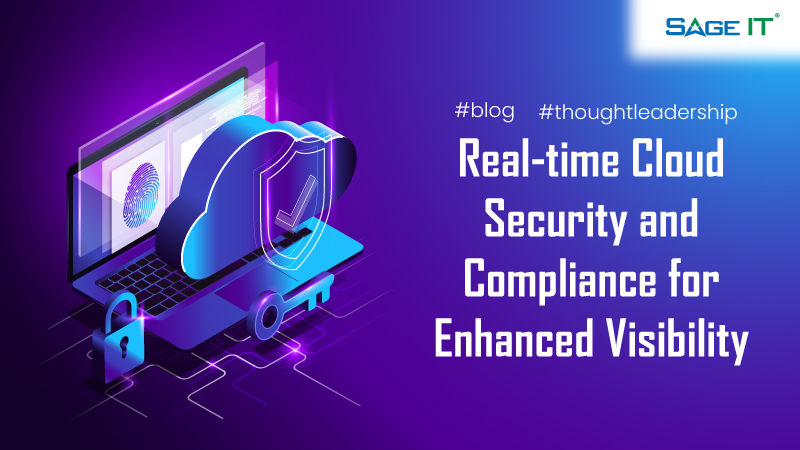 This banner image illustrates real-time cloud security and compliance for enhanced visibility.