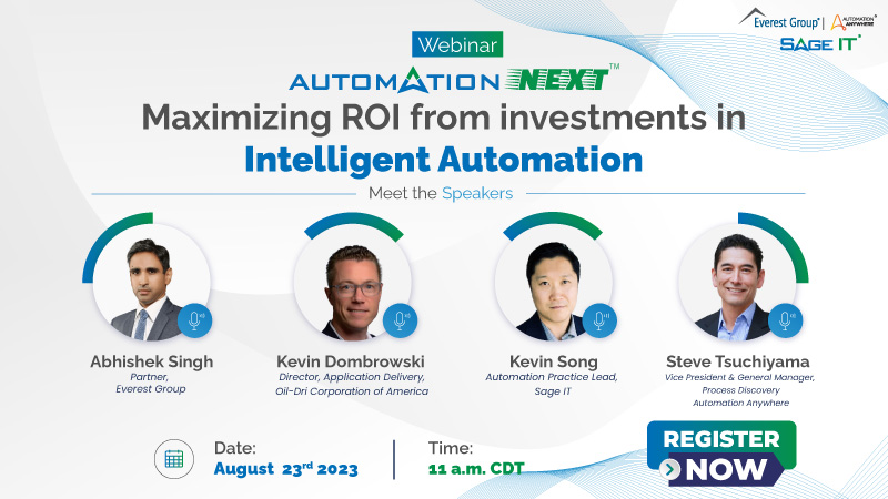 Automation NEXT™ – Maximizing ROI from investments in Intelligent Automation