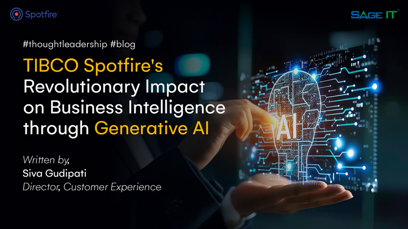 Business intelligence through Gen AI, TIBCO Spotfire analysis, generative AI innovation in business