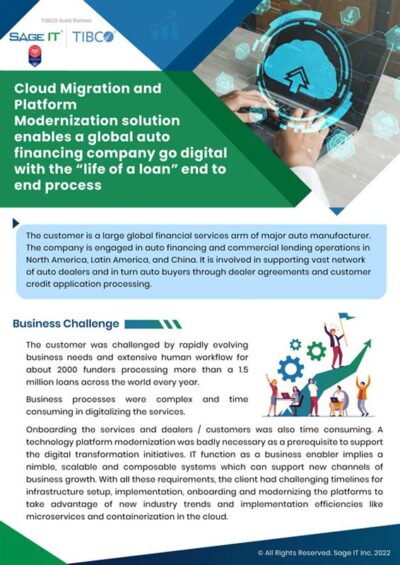 Cloud Migration & Platform Modernization for Global Financing