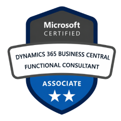 Microsoft Certified Dynamics 365 Functional Consultant Associate badge