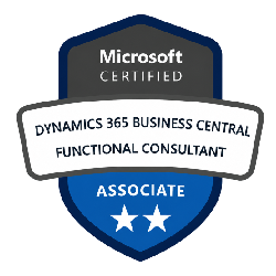 Microsoft Certified Dynamics 365 Business Central Functional Consultant Associate badge