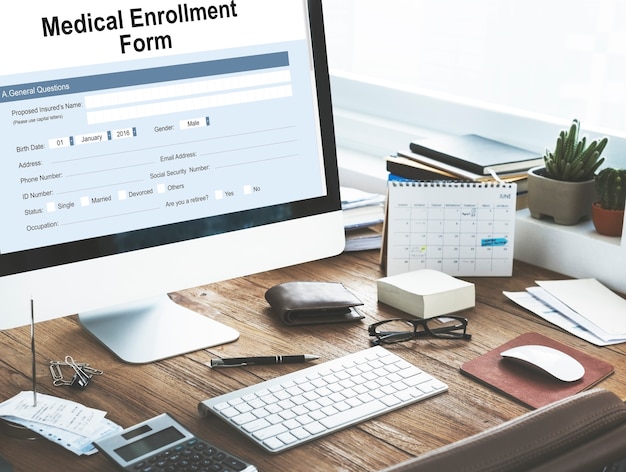Healthcare billing and Medicare enrollment documents