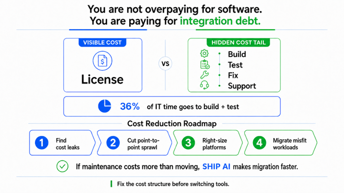 how-to-reduce-enterprise-integration-cost-in-2026 How to Reduce Enterprise Integration Costs in 2026: Attack Maintenance, Not the License
