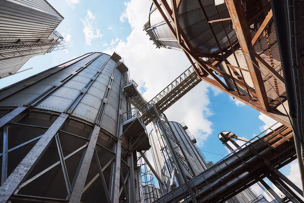 Pulp and paper industrial storage